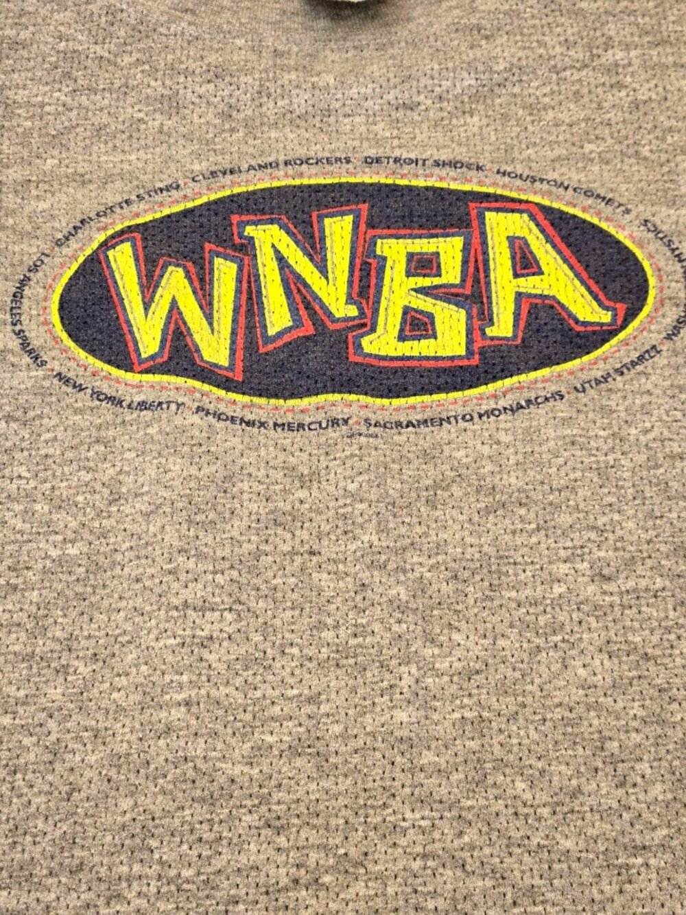 Vintage Champion WNBA Tshirt Y2K Basketball  Promo Shirt Cotton Mesh 90s